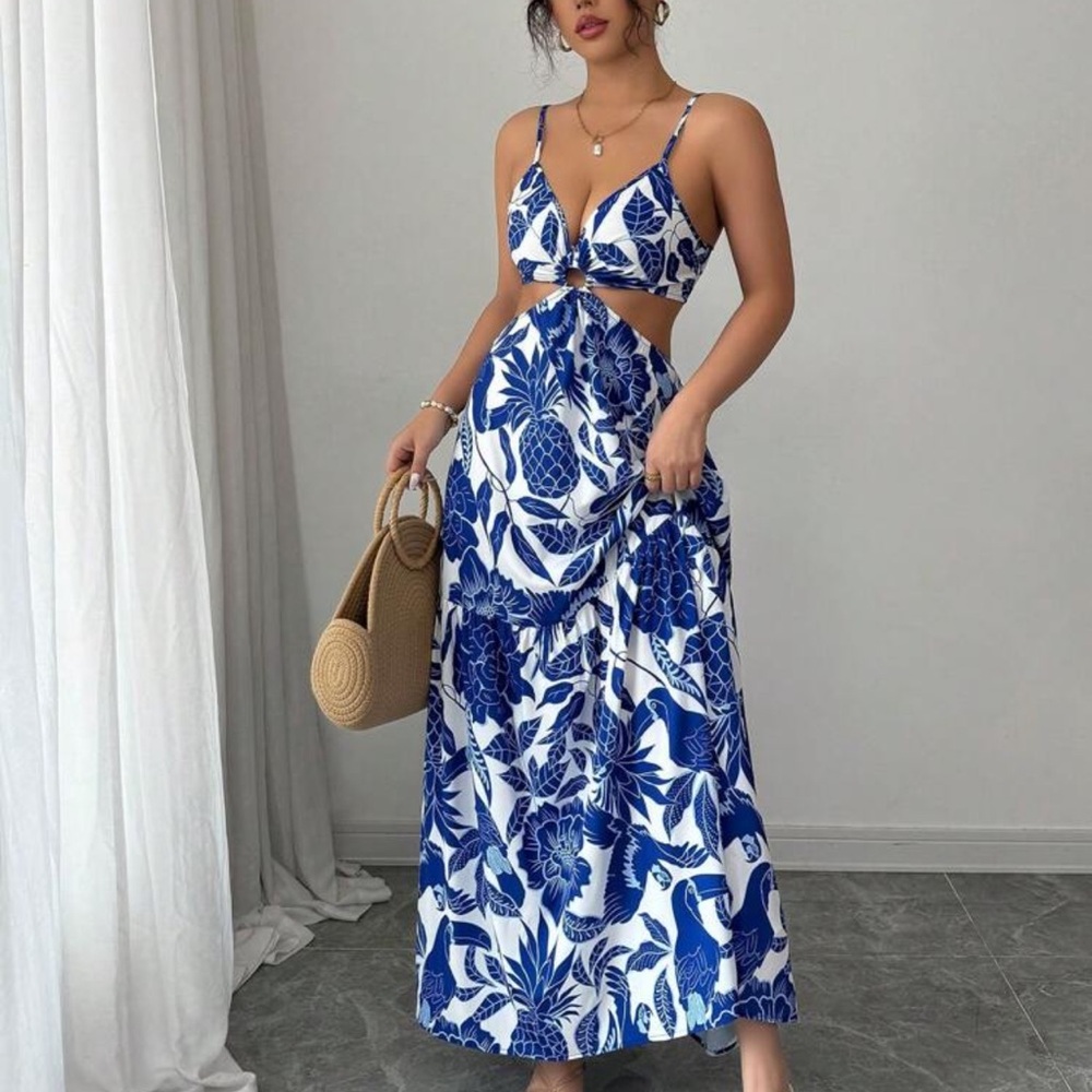 Sleeveless Mid-Length Dress Large